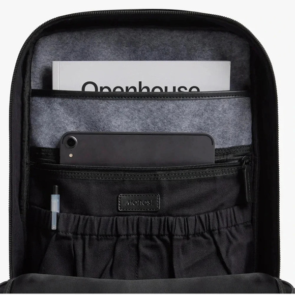 Monos Metro Backpack, Carbon Black - Picture 3 of 5
